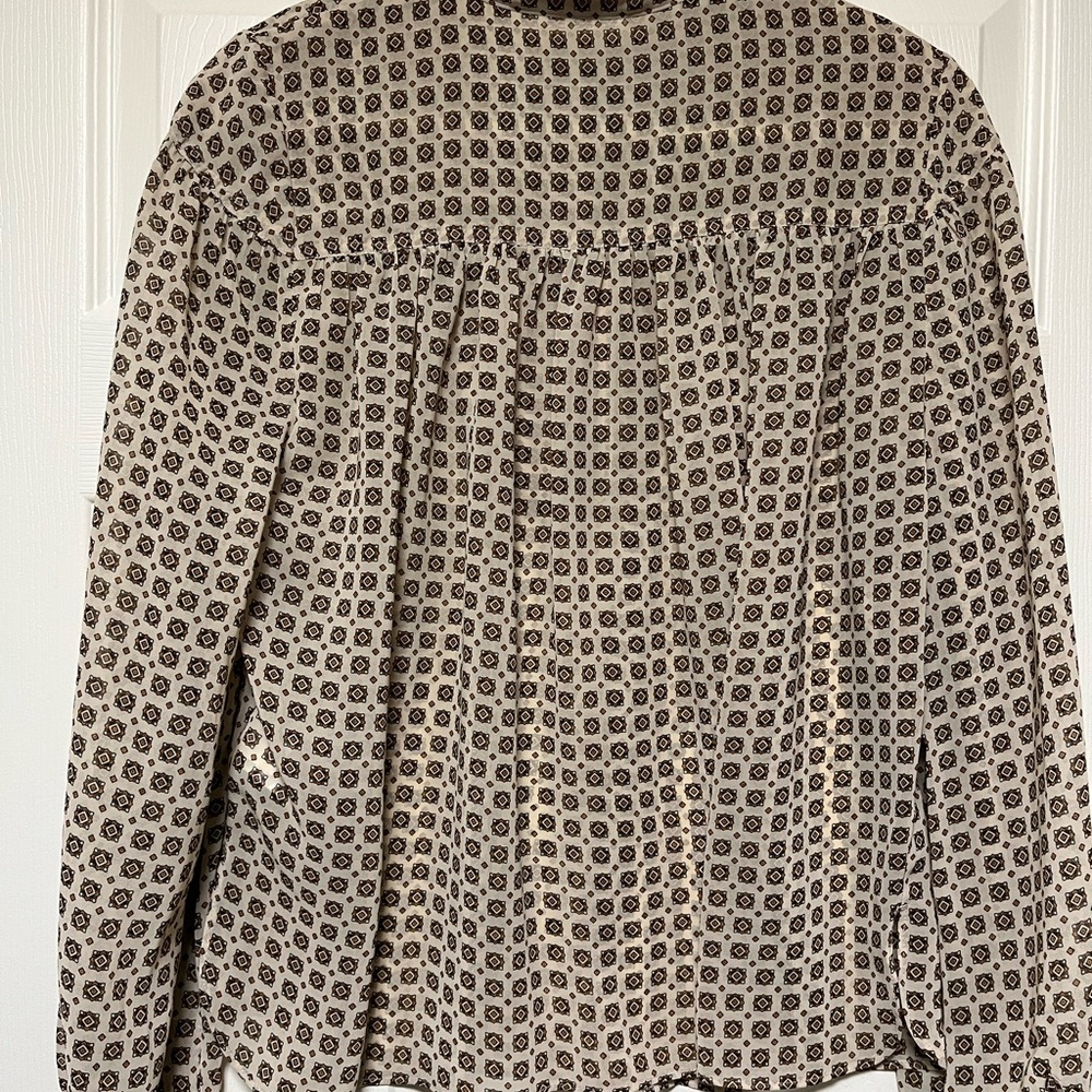💗Banana Republic SzS Eyelet Medallion Pattern Blouse - Picture 5 of 10